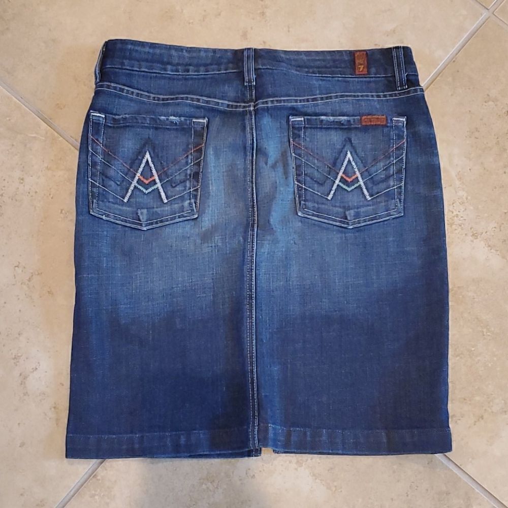 7 FOR ALL MANKIND Denim Skirt - Size 29‎
